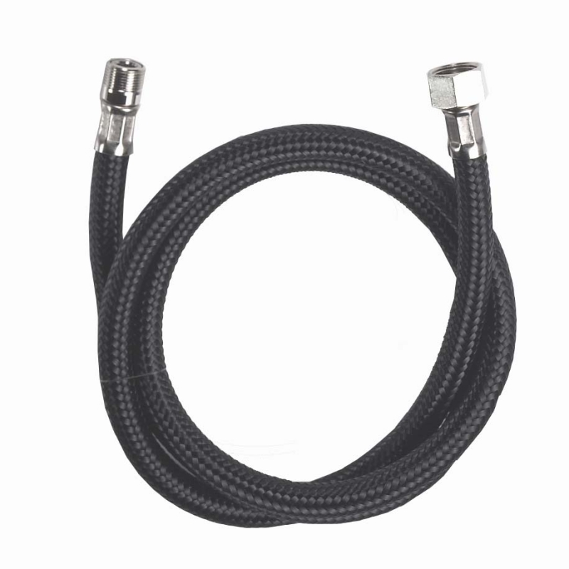 Black Nylon Flexible hose 120 cm