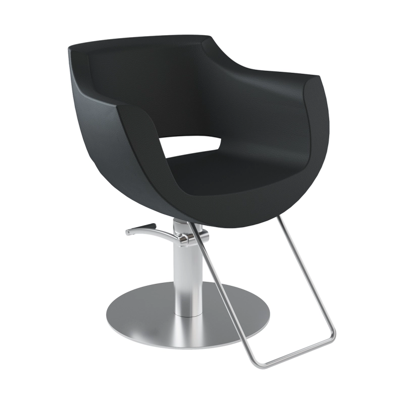 Salon Styling Chair Clust Supersilver Black