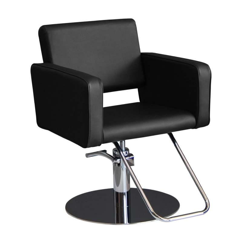 Salon Styling Chair Deepblack Supersilver 