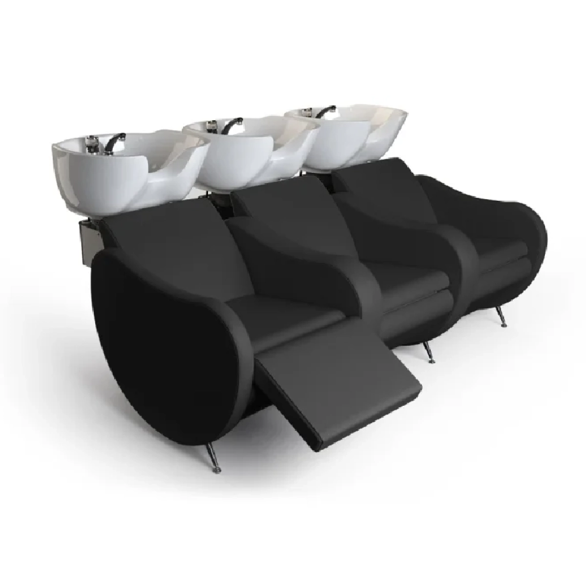 Lavatesta per Parrucchieri Mambowash 3P Shiatsu Black 