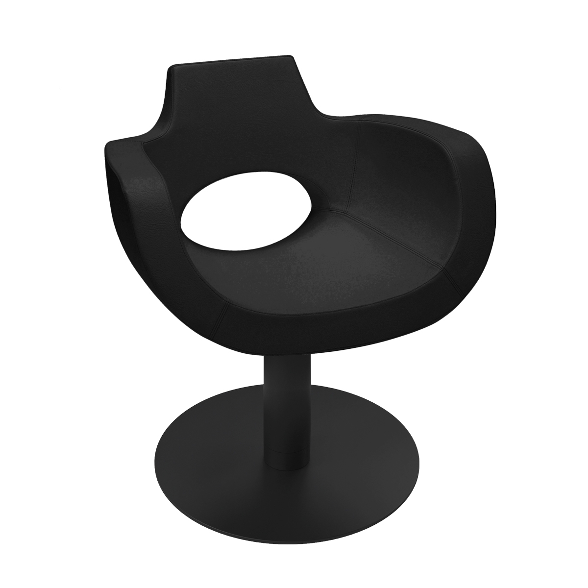 Friseurstuhl Aureole Superblack Black 