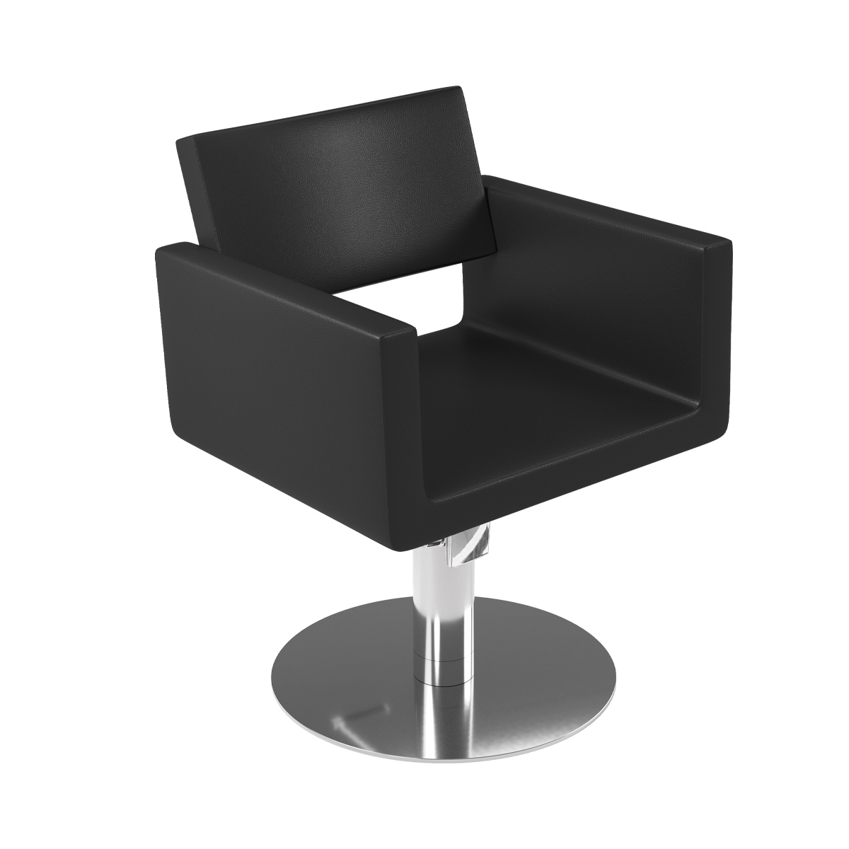 Friseurstuhl U-Shape Supersilver Black  