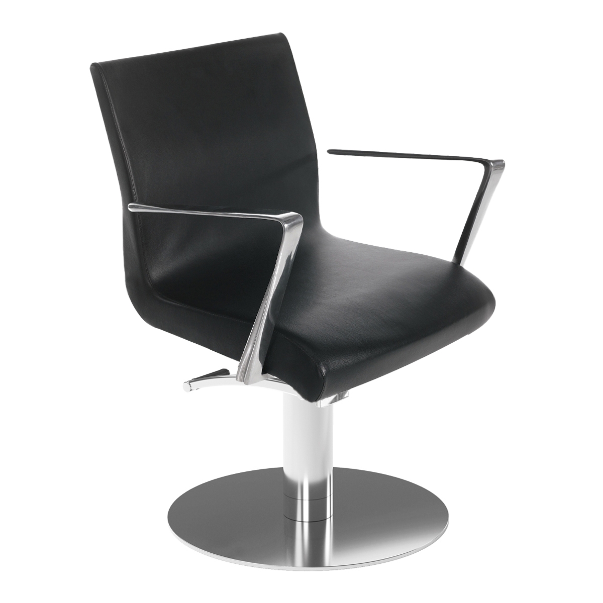 Friseurstuhl Aluotis Supersilver Black 