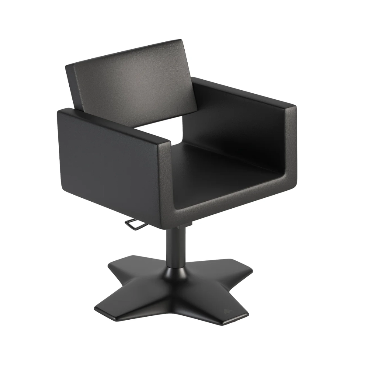 Salon Styling Chair U-Shape Black Base Cross  