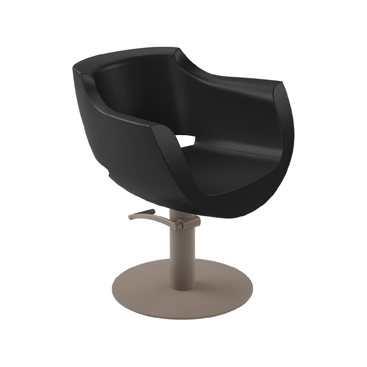 Friseurstuhl Clust Supercolor Black 