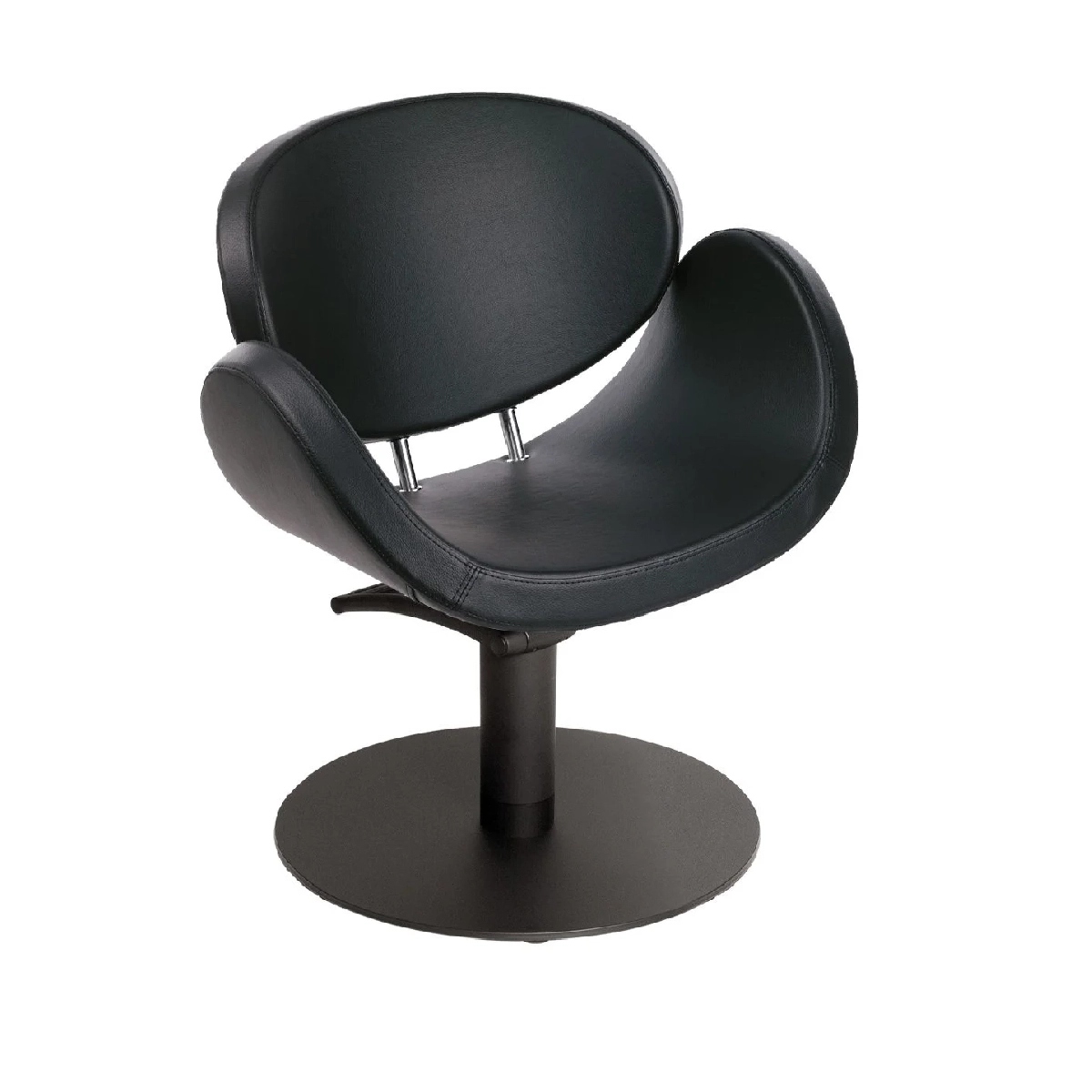 Friseurstuhl Bowy Black Superblack 