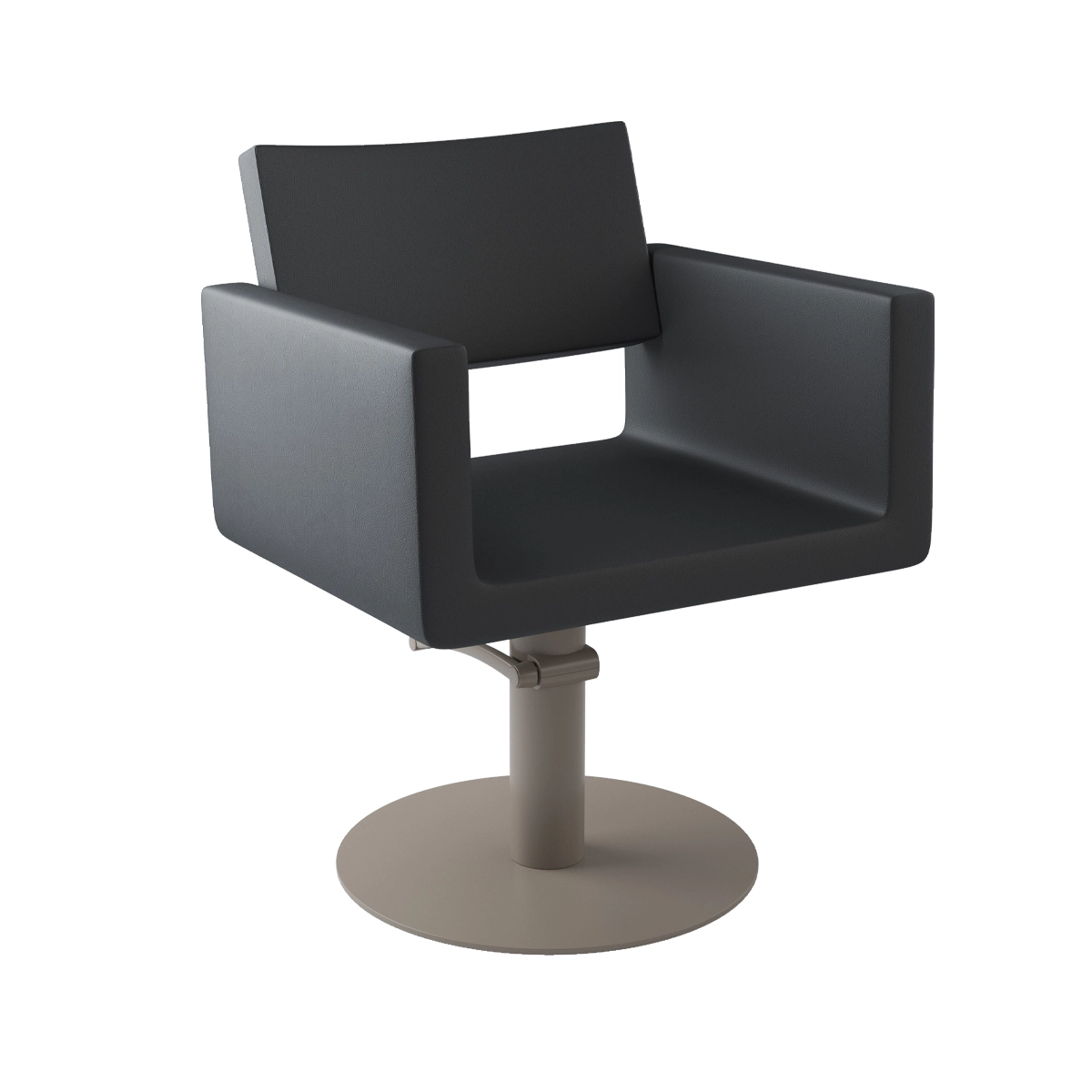 Friseurstuhl U-Shape Supercolor Black 