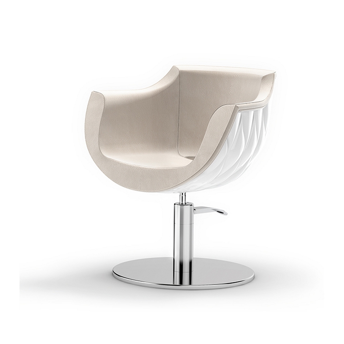 pearl chair white  gech001po  friseurstühle  gamma  bross